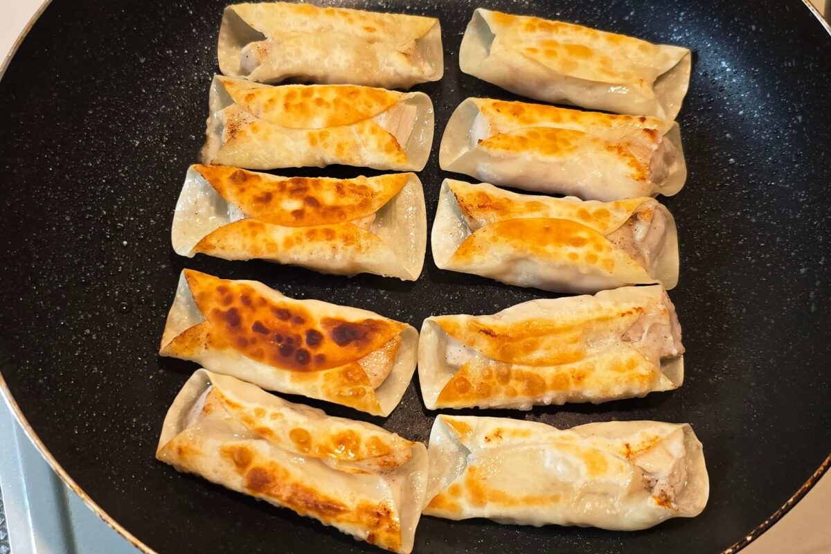 鶏胸肉の包み焼き・焼く