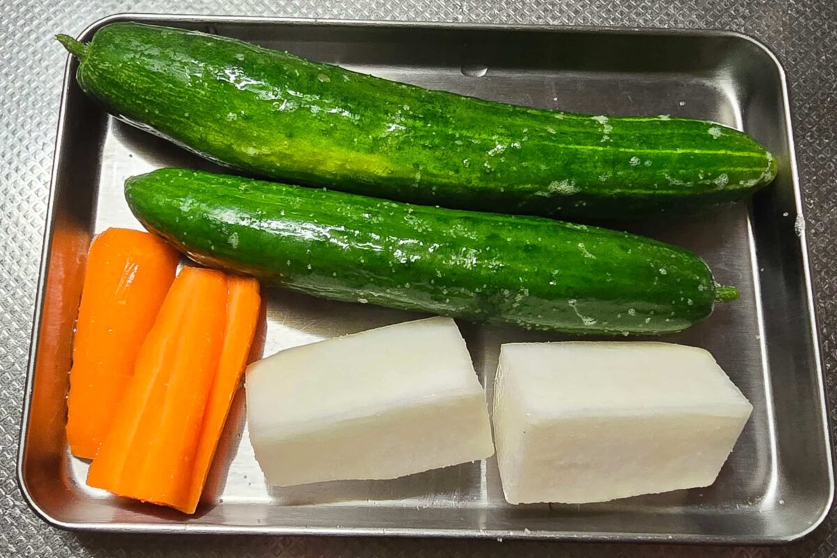 ヨーグルト味噌漬け・野菜