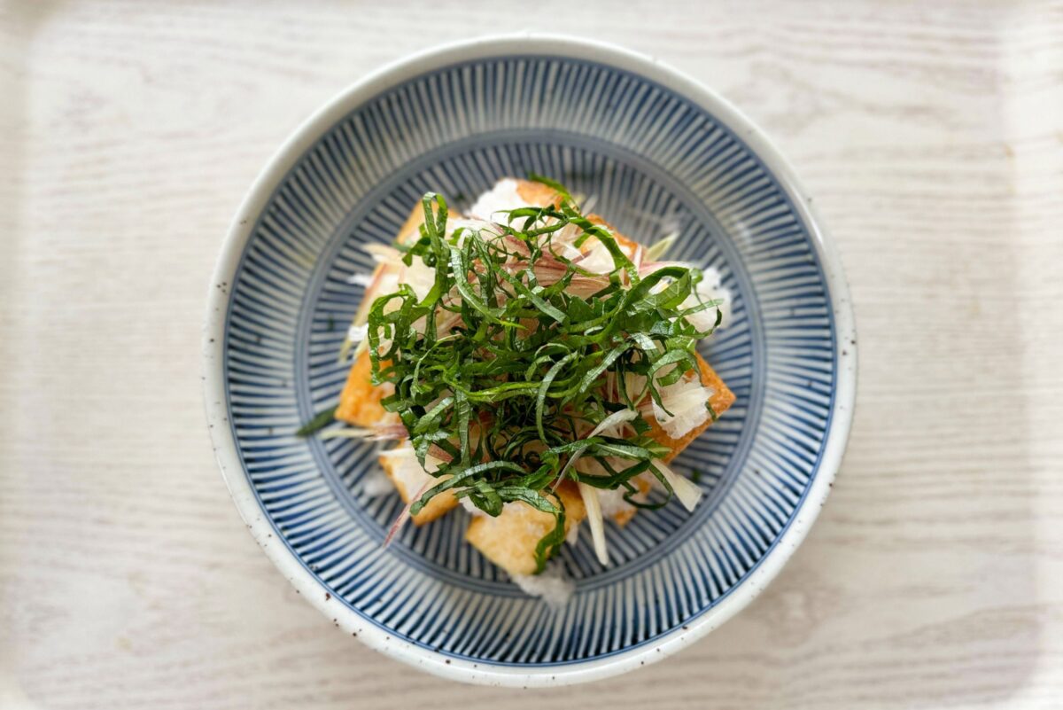 厚揚げ焼きのみぞれがけ