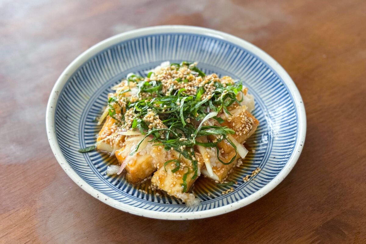 厚揚げ焼きのみぞれがけ