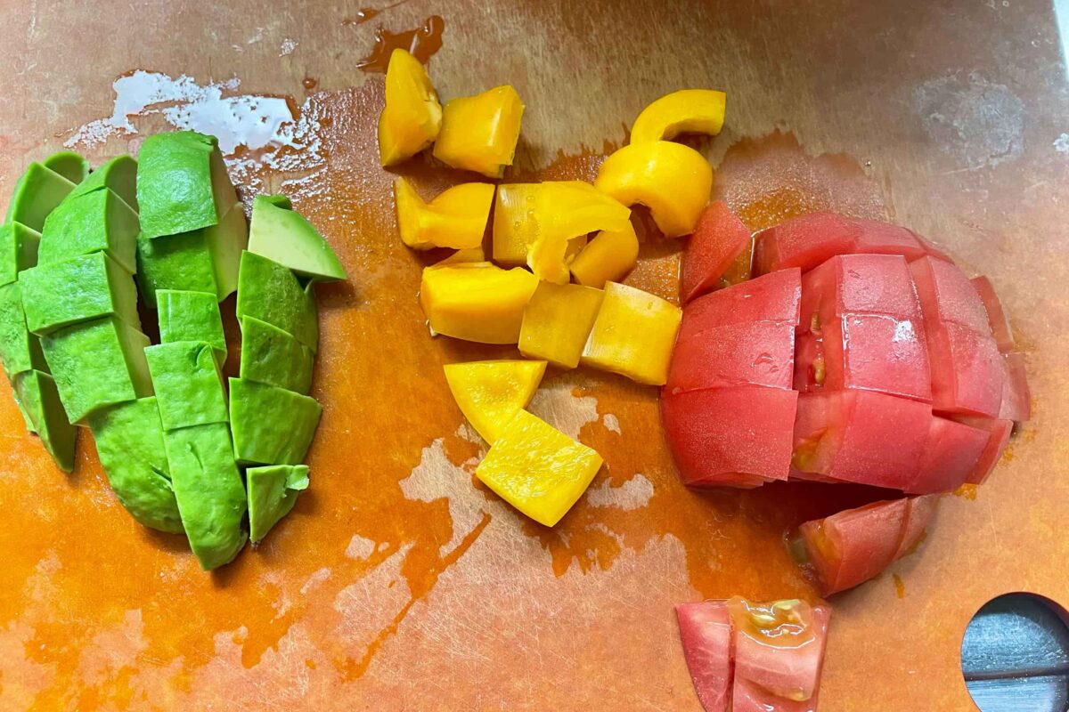 夏野菜とツナのクレイジーそうめん