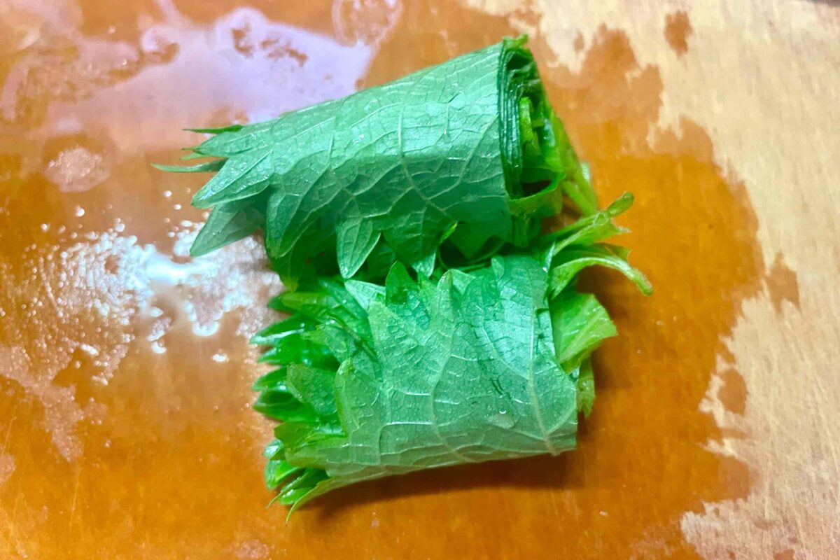 大葉ちくわ和え