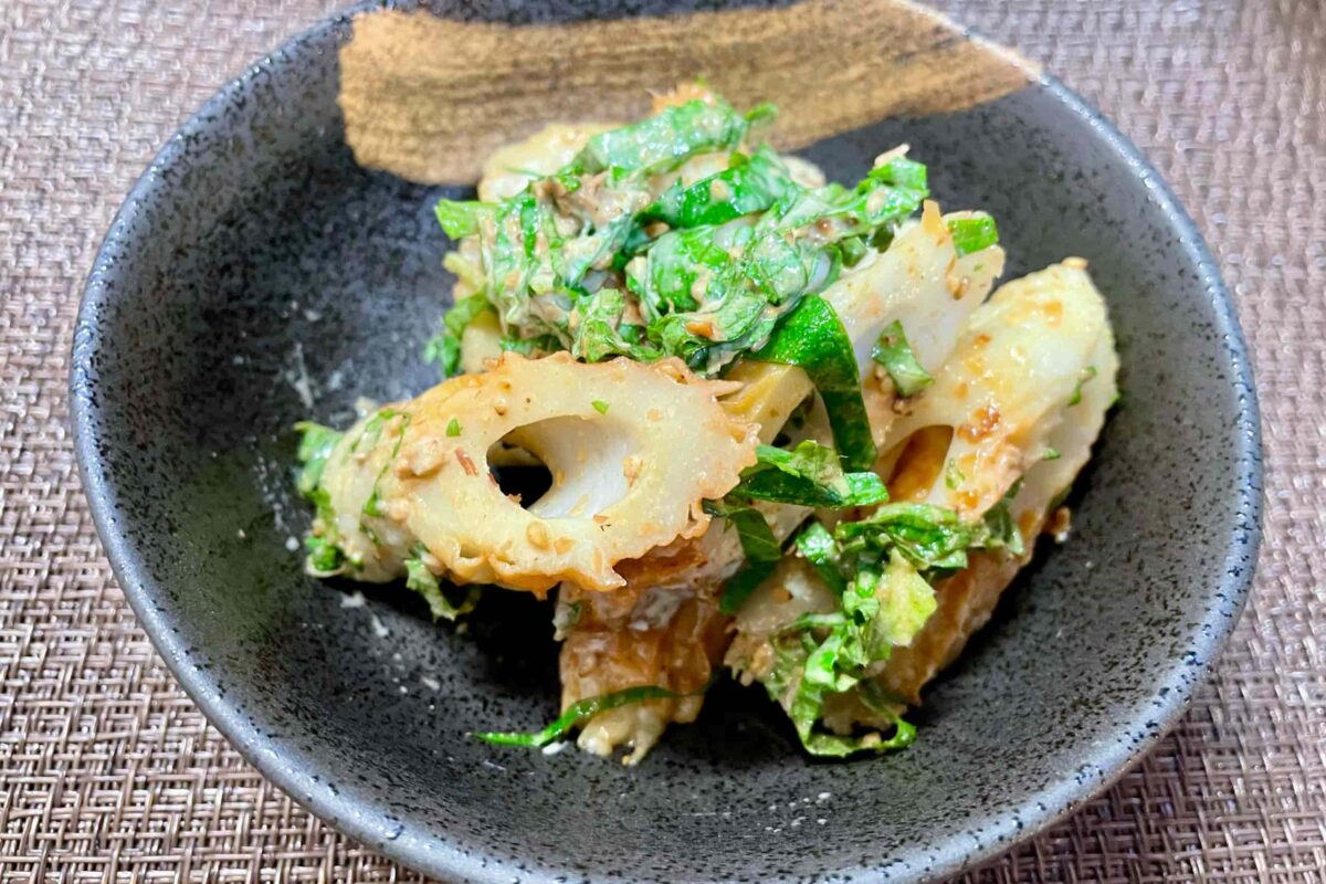 大葉ちくわ和え