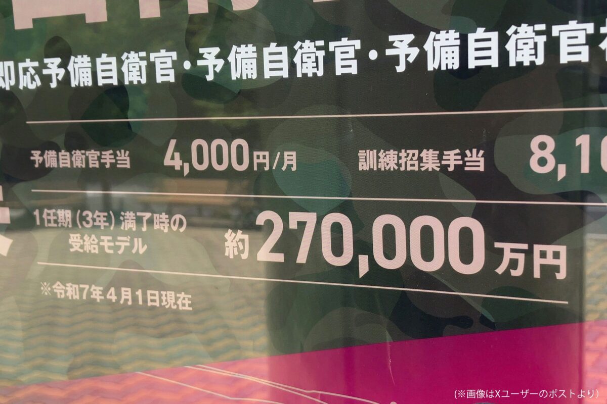 予備自衛官募集ポスター