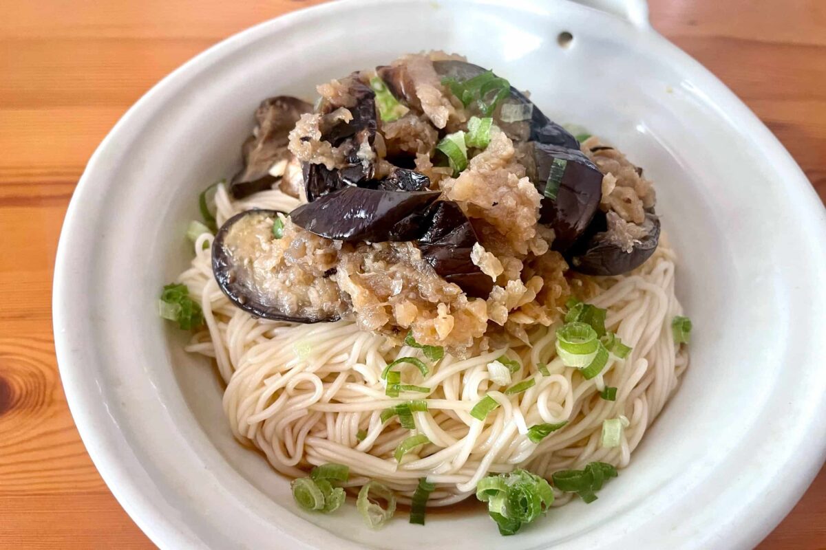 なすのみぞれ炊き