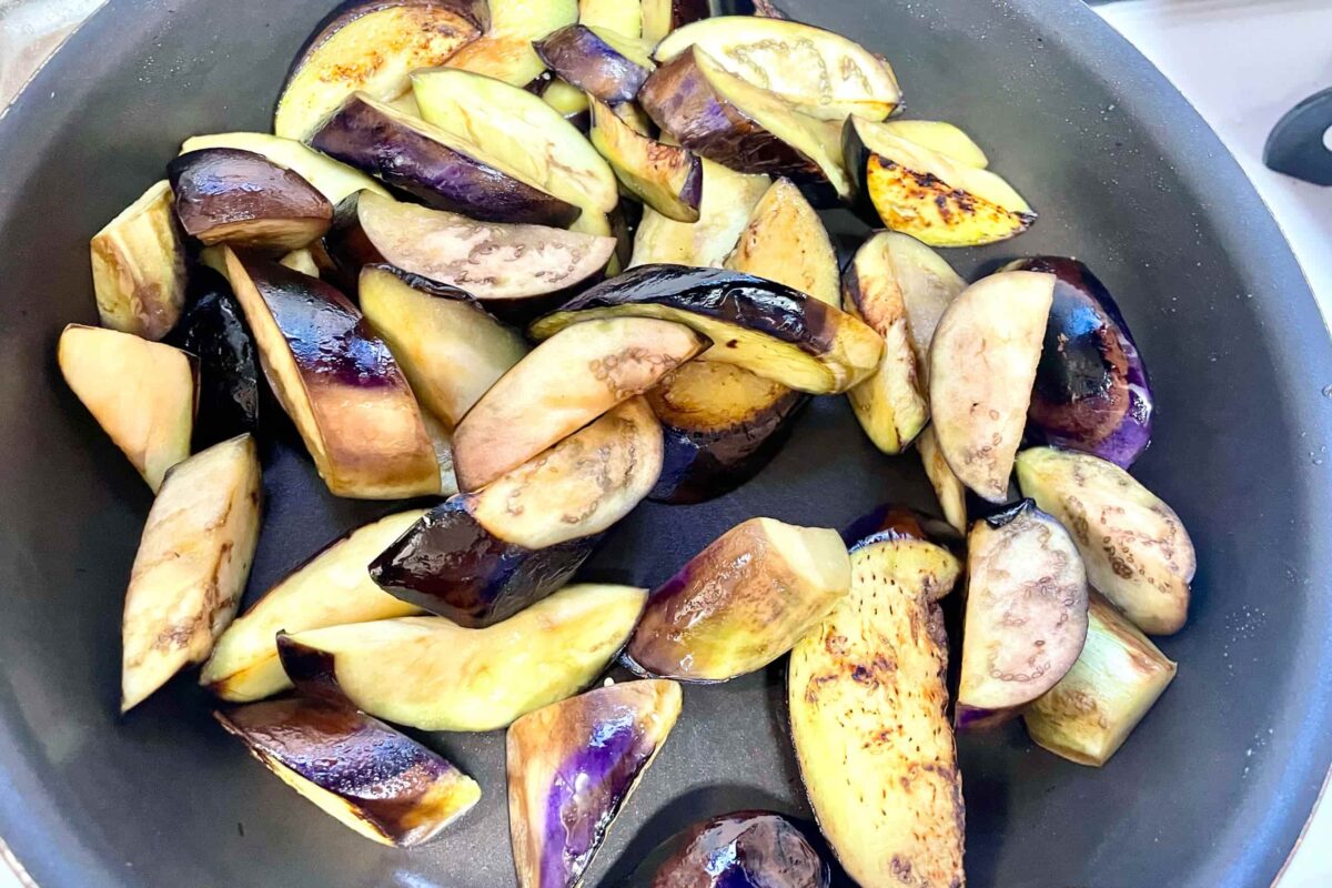 なすのみぞれ炊き