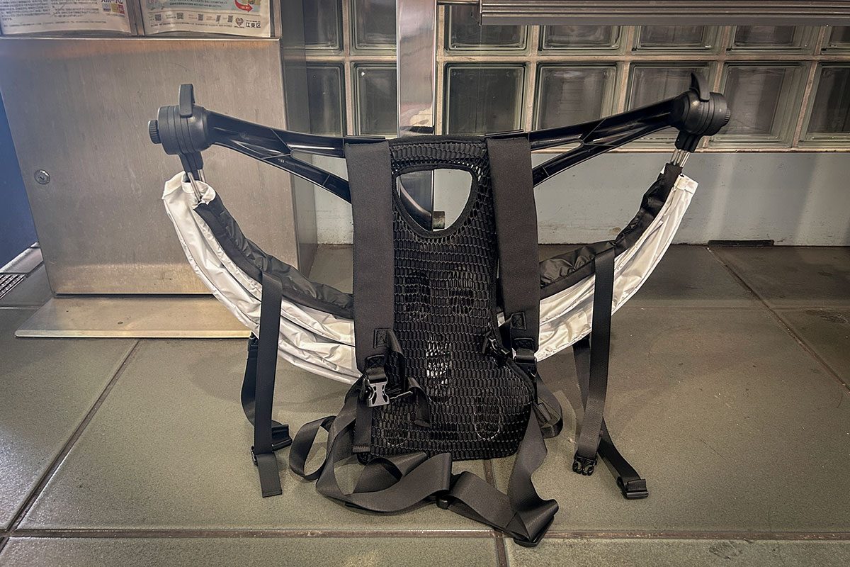 ハンズフリー背負える日傘