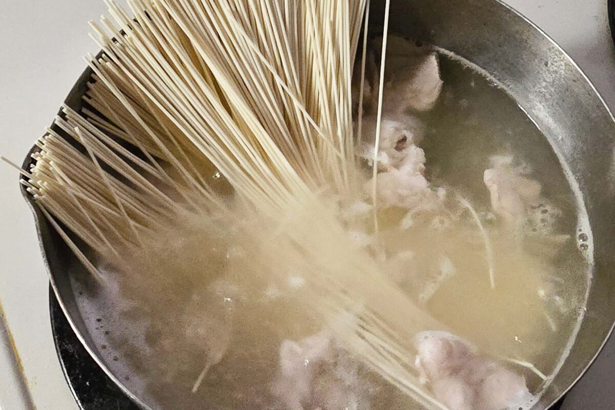 豚ネギ塩そうめん・そうめん