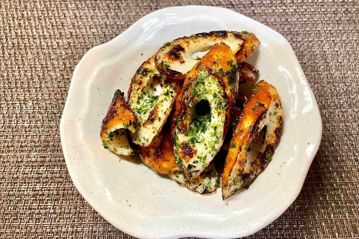 ちくわの青のり炒め