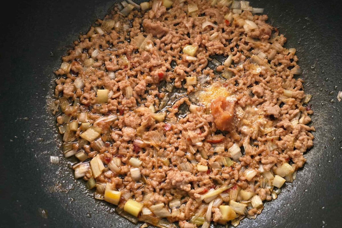 坦々つけそうめん・味噌