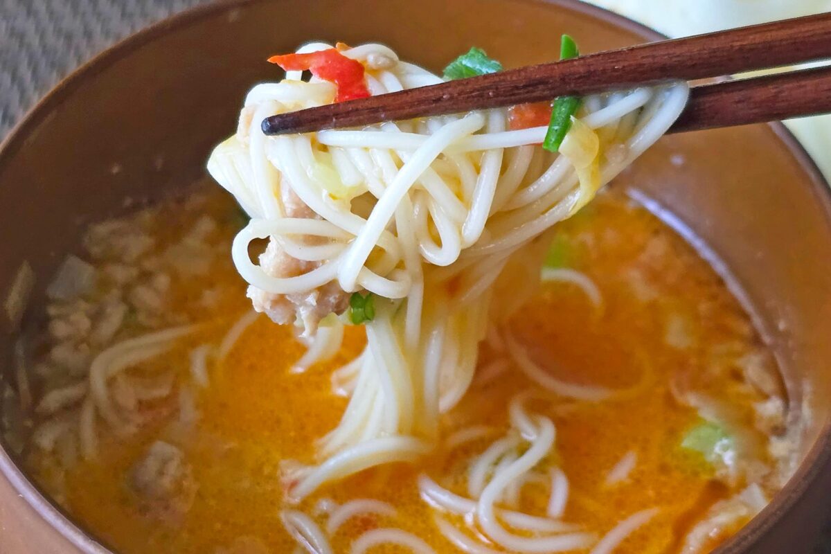 坦々つけそうめん・実食