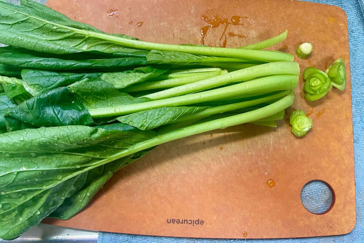 小松菜のわさび漬け