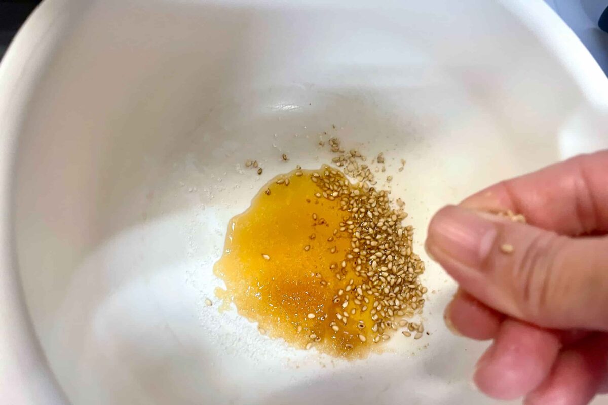 小松菜のわさび漬け