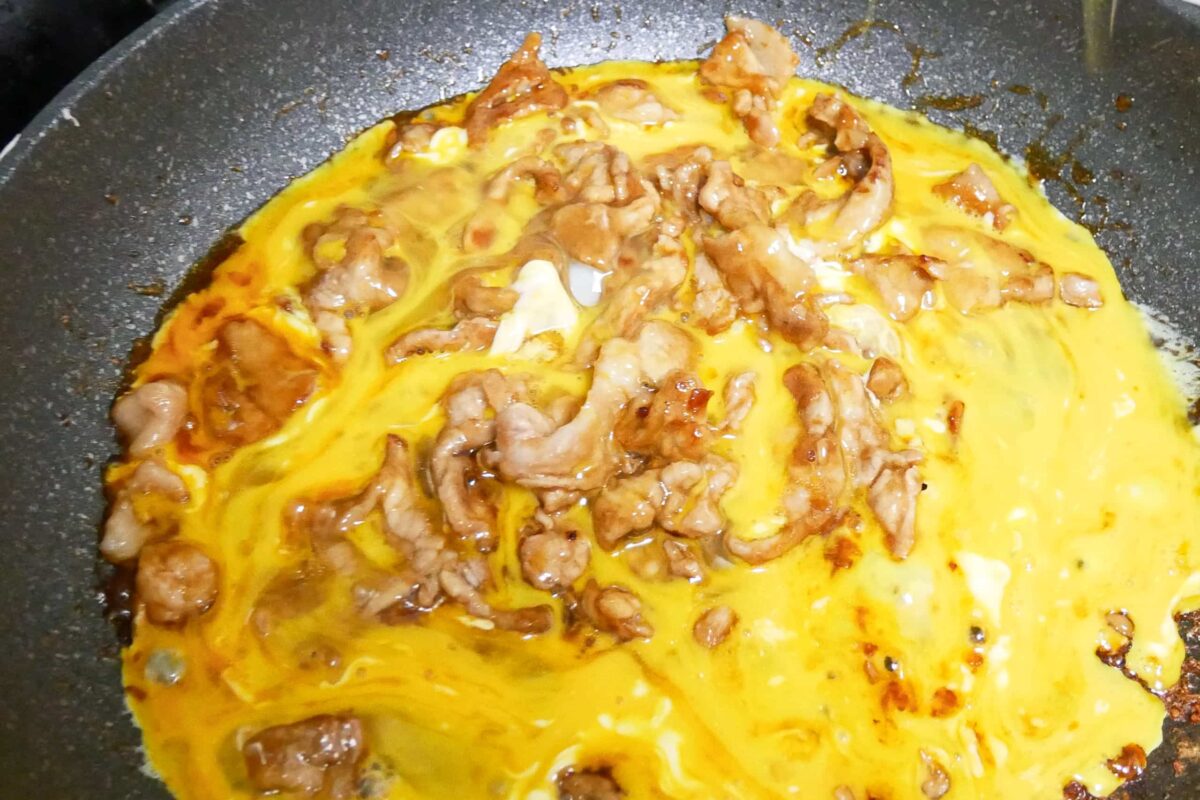 ふわとろ豚玉炒め