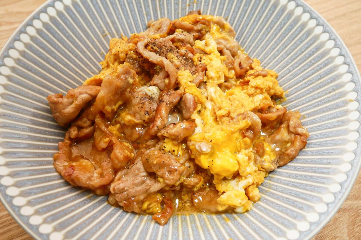 ふわとろ豚玉炒め