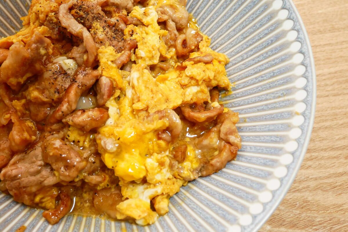 ふわとろ豚玉炒め