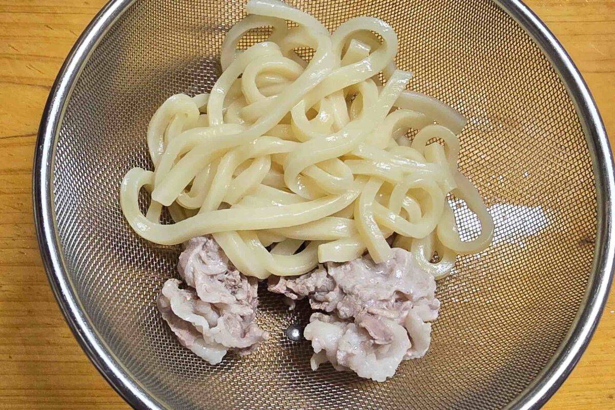 濃厚油そば風豚うどん・ザル