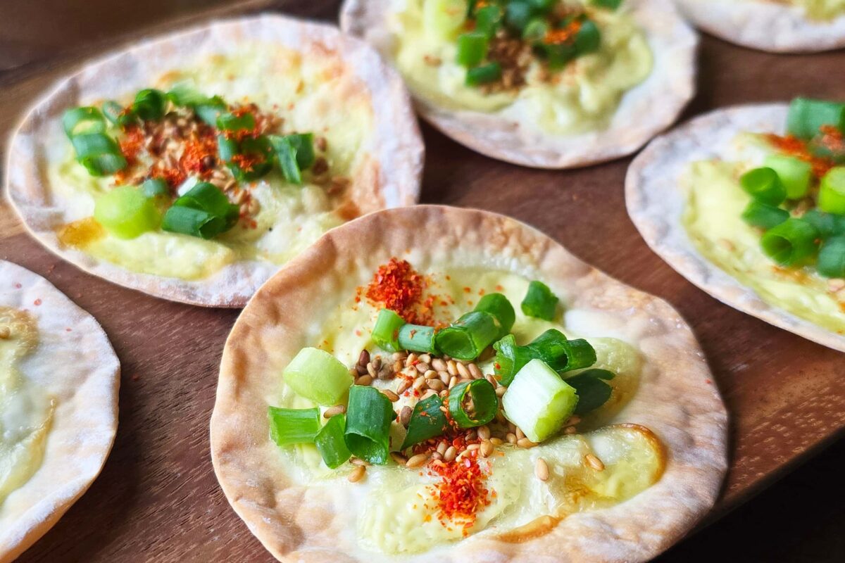 餃子の皮のごまマヨ焼き・完成