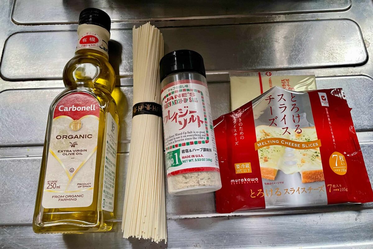 そうめんのチーズ焼き