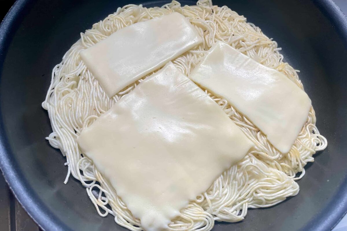 そうめんのチーズ焼き