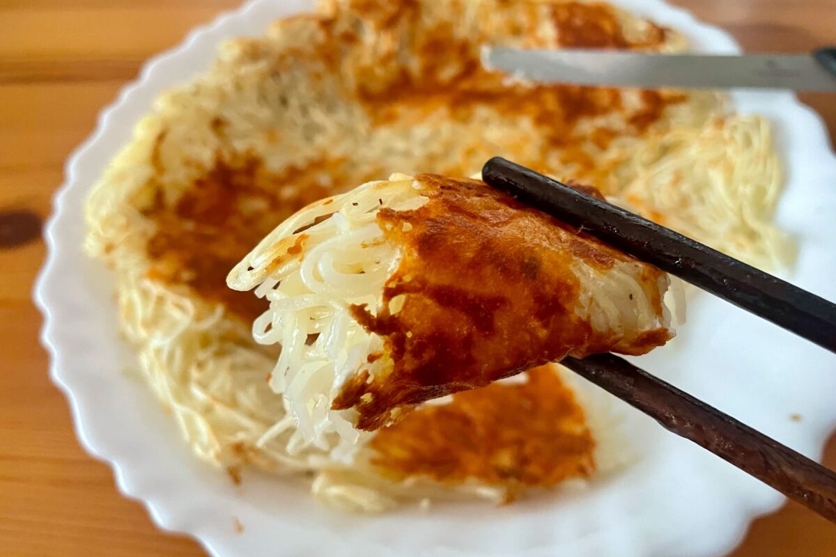 そうめんのチーズ焼き