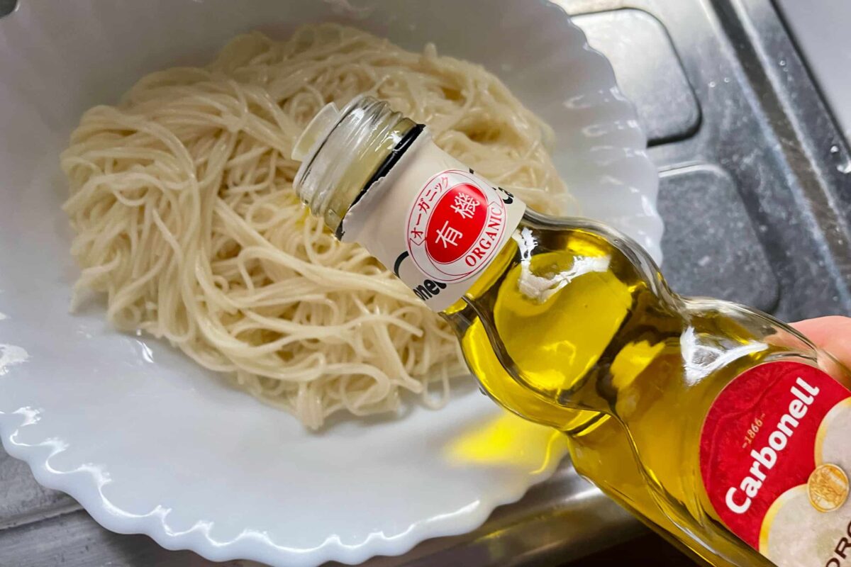 そうめんのチーズ焼き