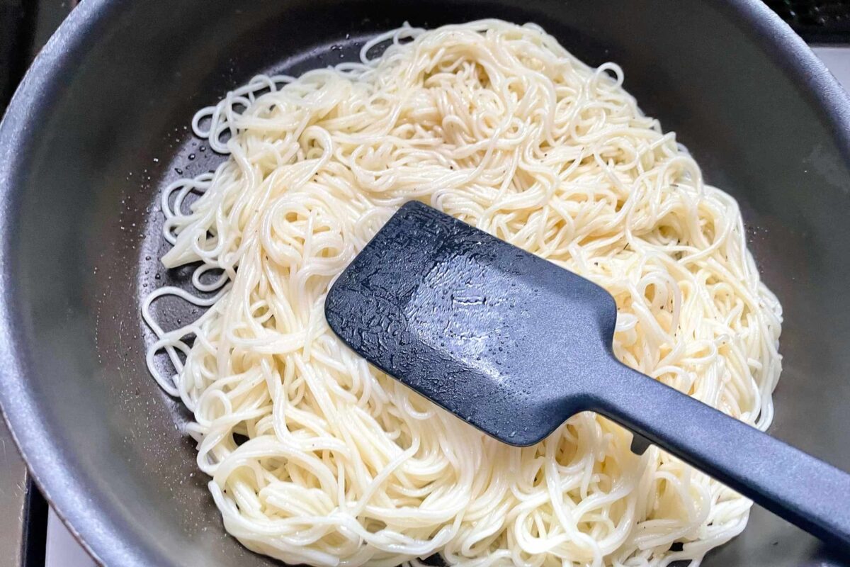 そうめんのチーズ焼き