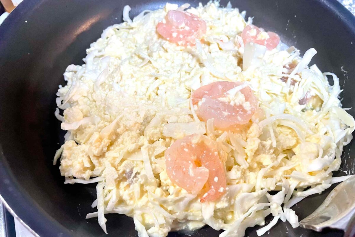 豆腐のお好み焼き