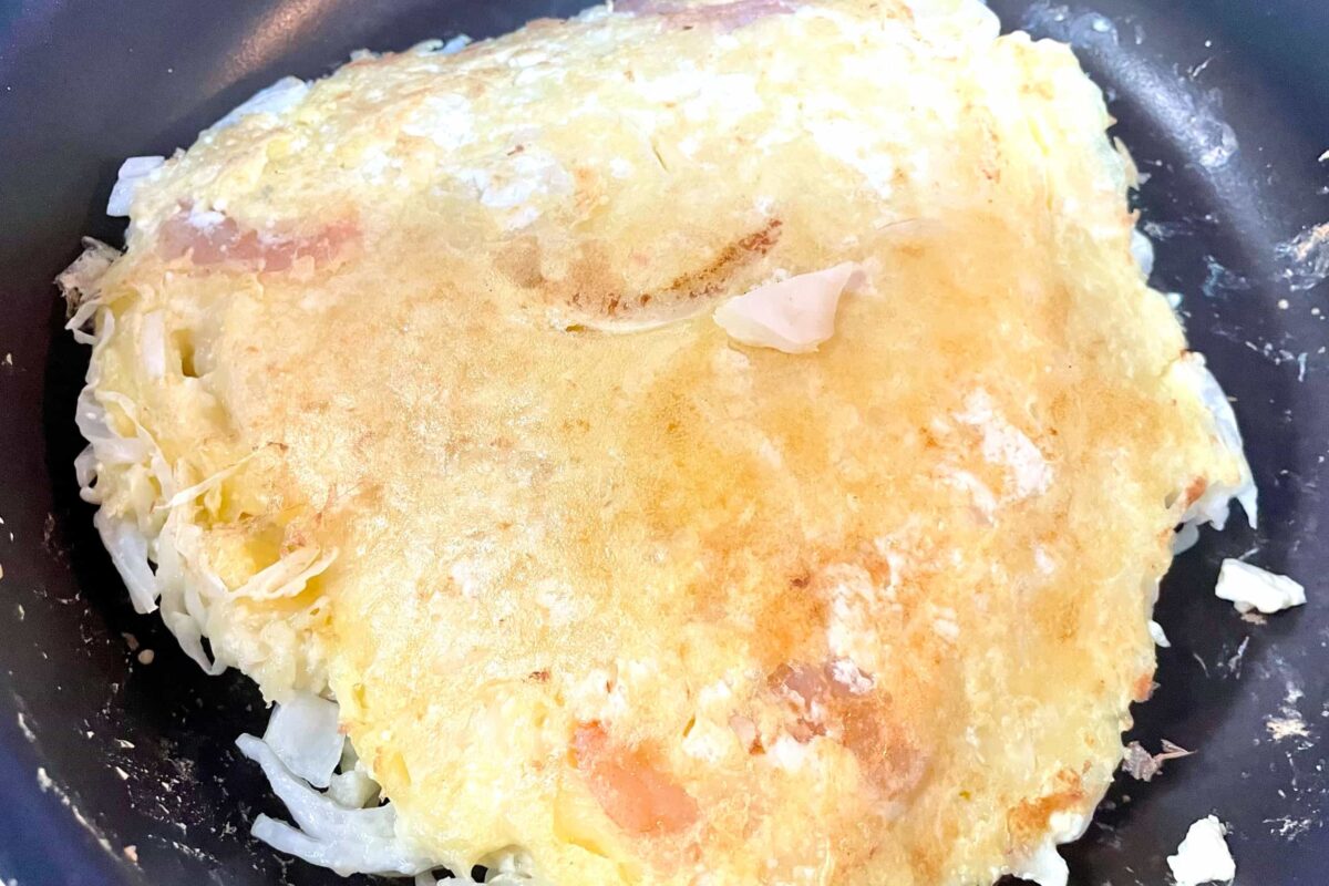 豆腐のお好み焼き