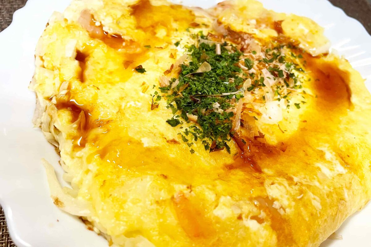 豆腐のお好み焼き