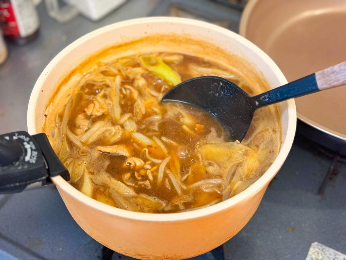 もやしのカレースープ