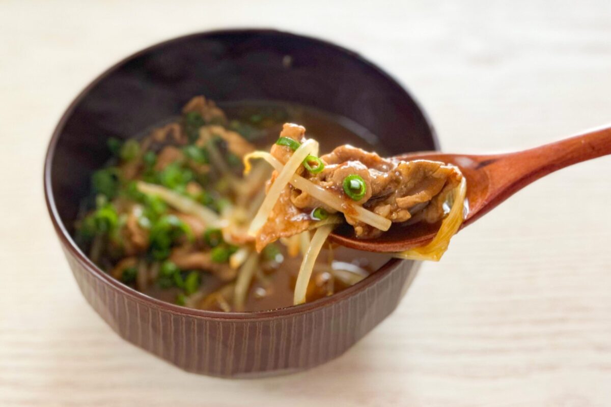 もやしのカレースープ