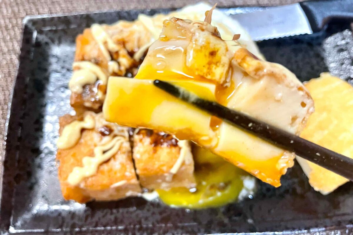 厚揚げのお好み焼き風