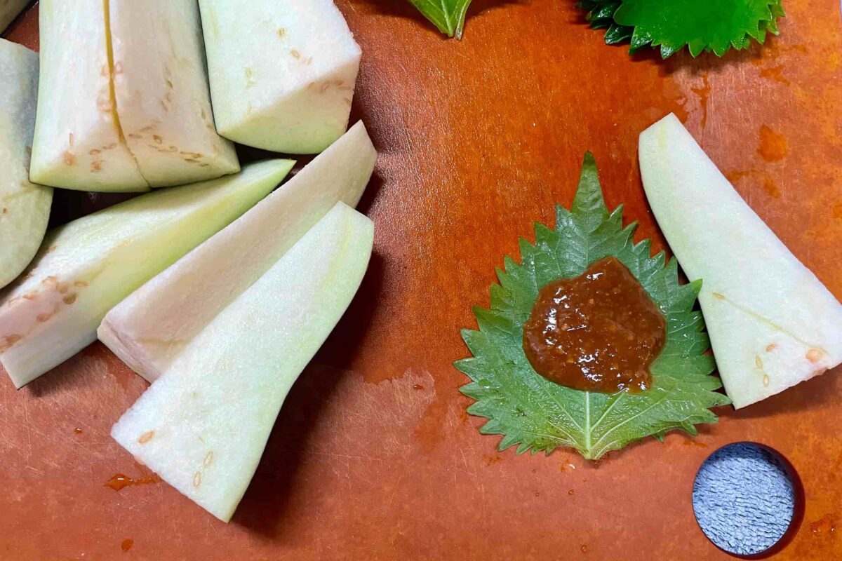 なすのしそ巻き