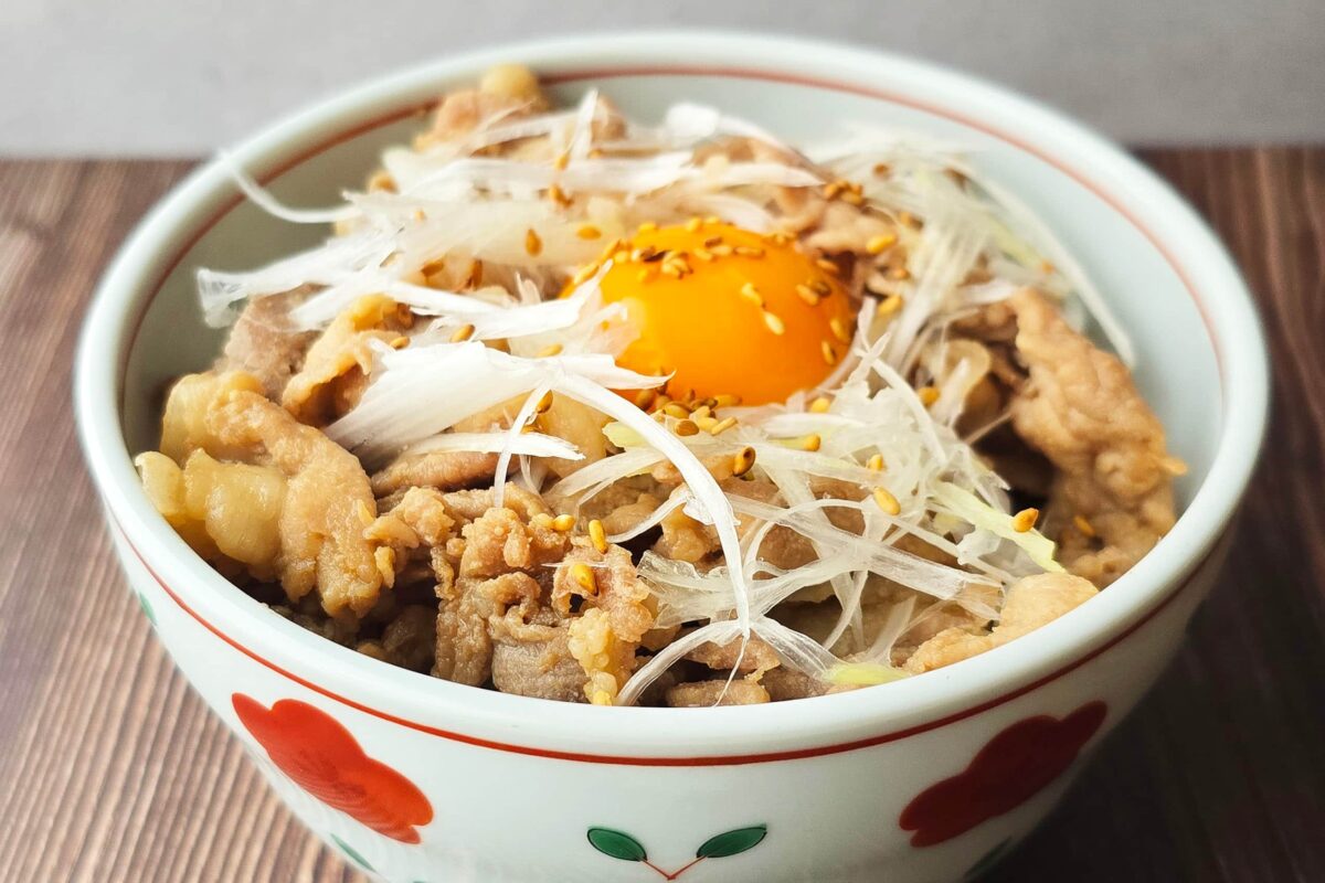 やわらか豚こま丼・完成