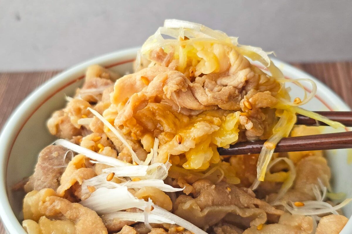 やわらか豚こま丼・実食