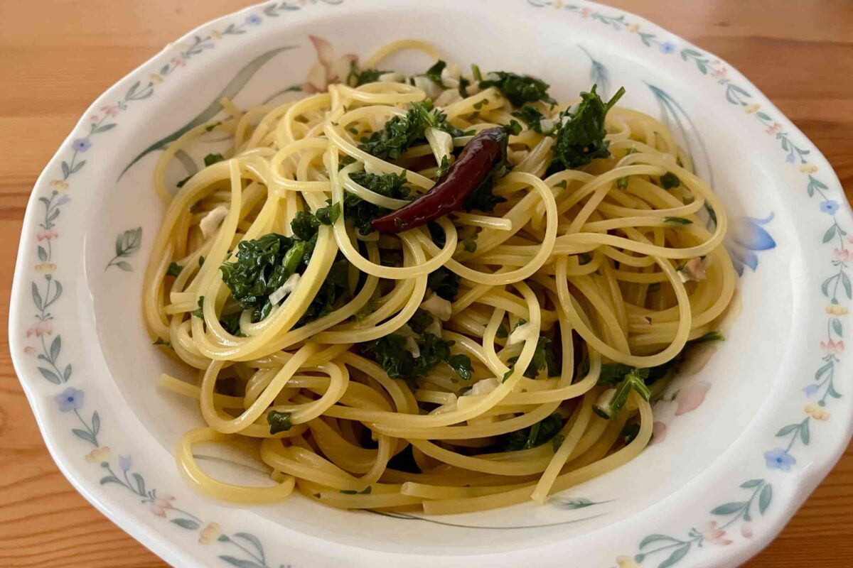 めんつゆペペロンチーノ