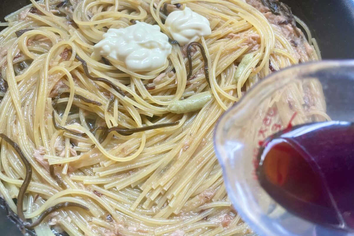 ツナわさびパスタ
