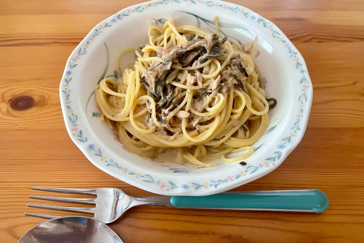 ツナわさびパスタ