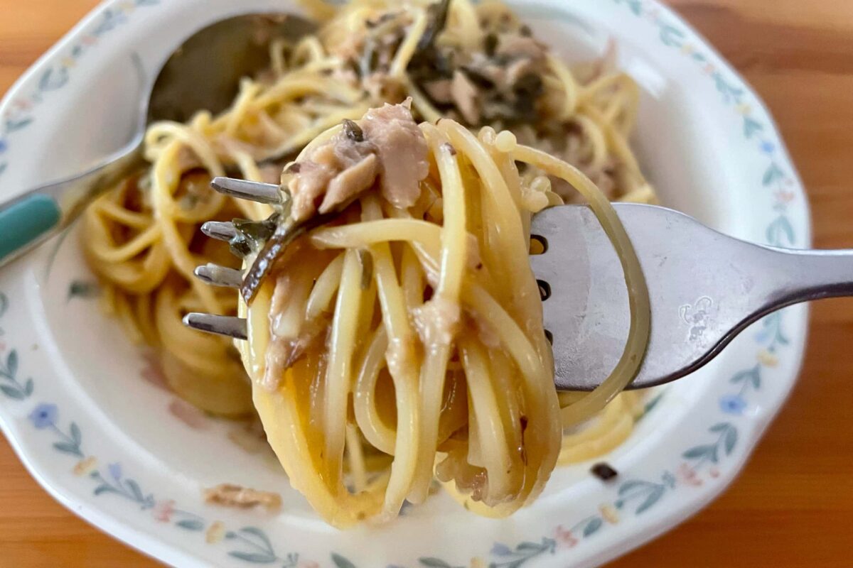 ツナわさびパスタ