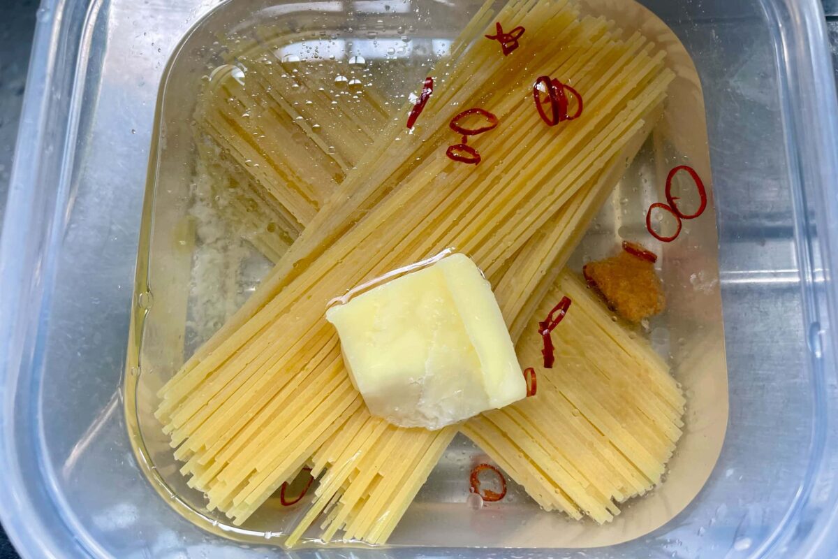 レンチンペペロンチーノ