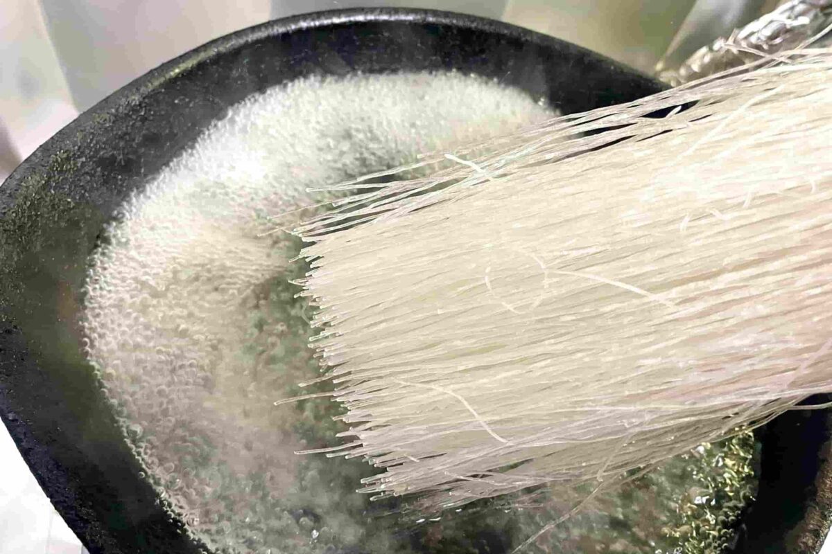 春雨とキャベツの炒め物