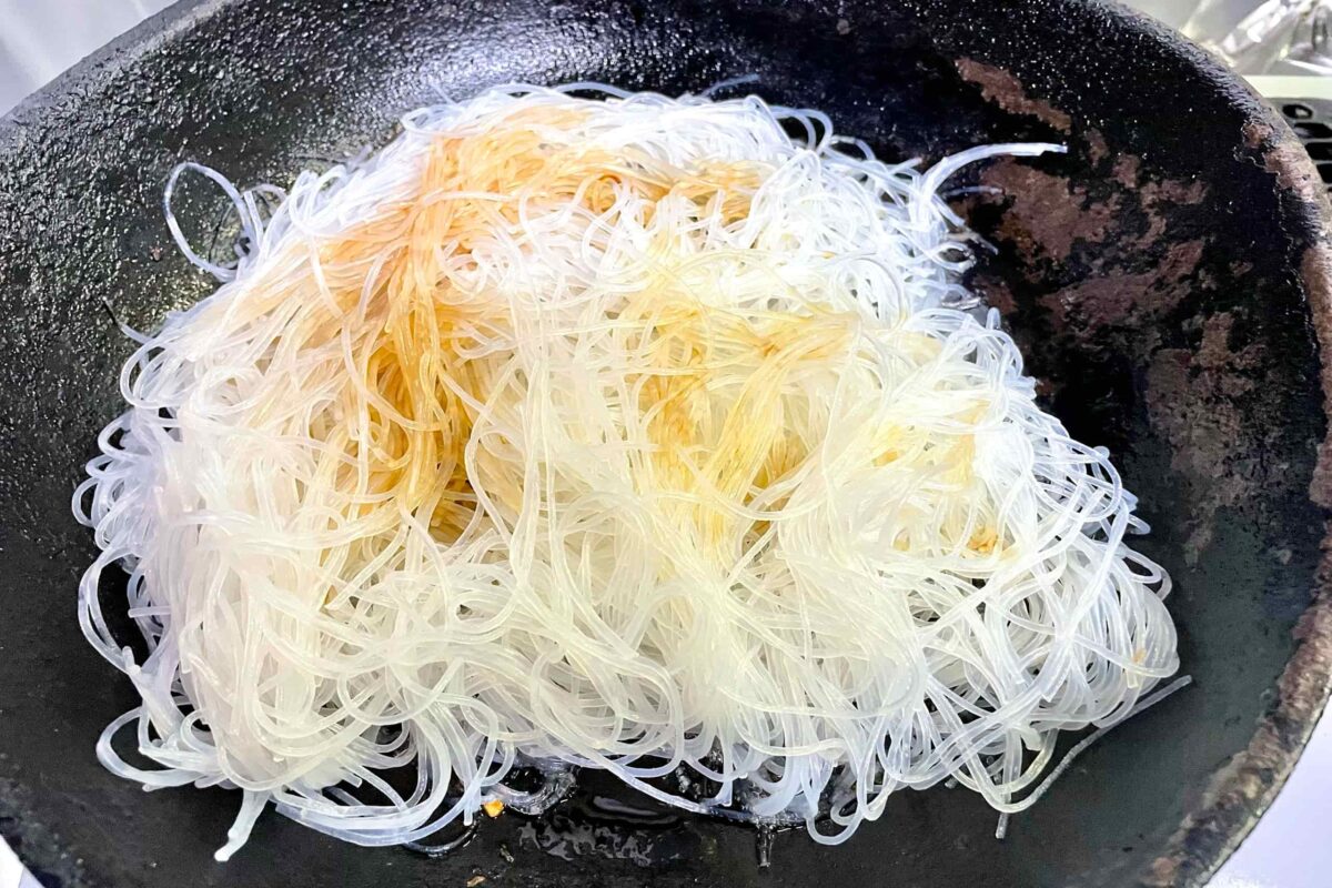 春雨とキャベツの炒め物