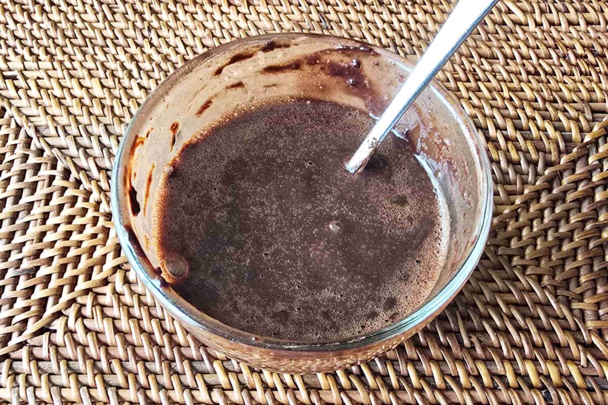 フォンダンショコラパン・混ぜる