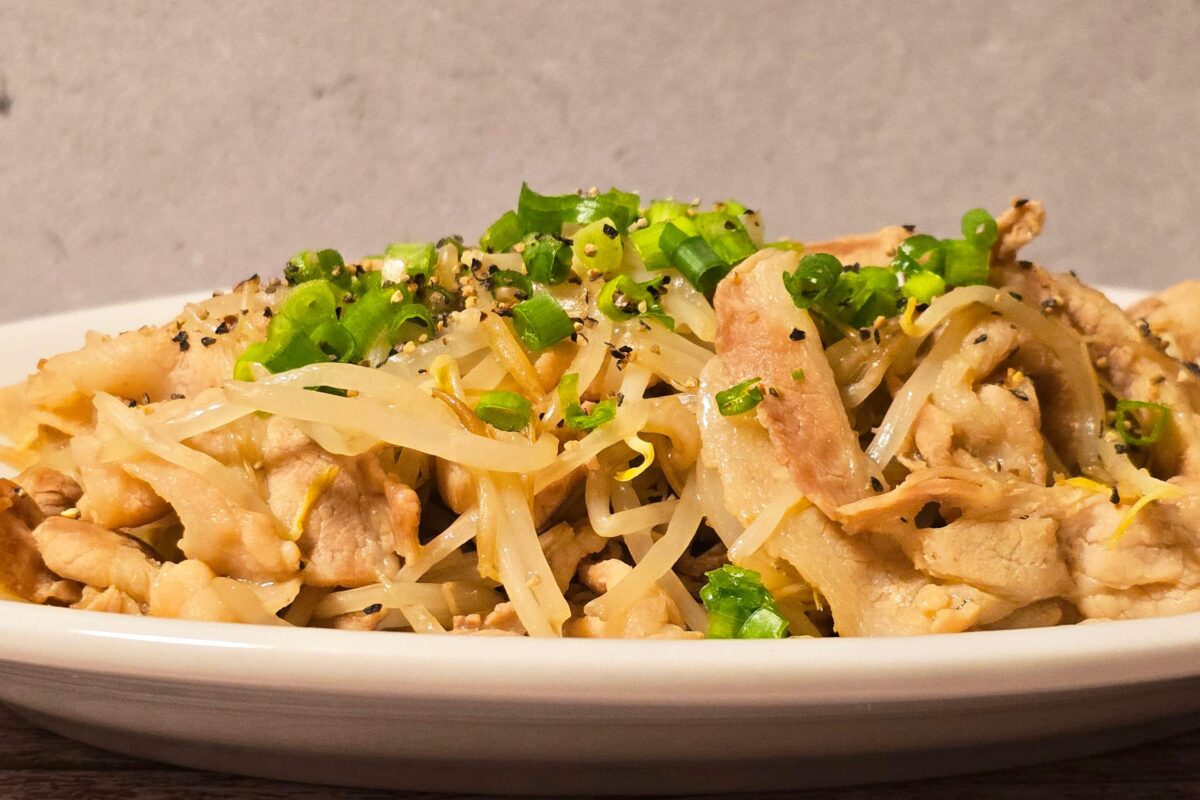 豚肉ともやしの旨み煮・完成