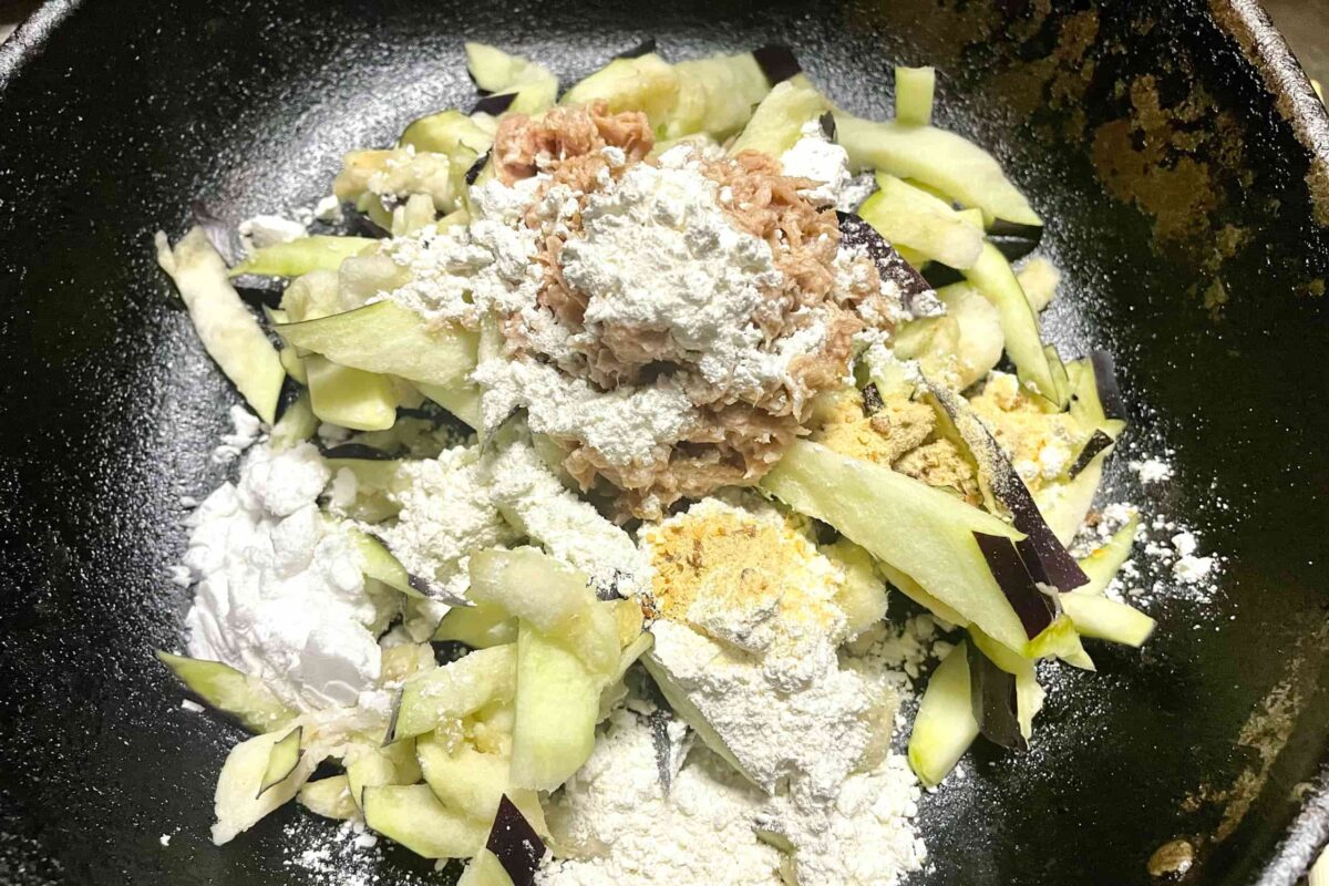 こんがりツナなす焼き