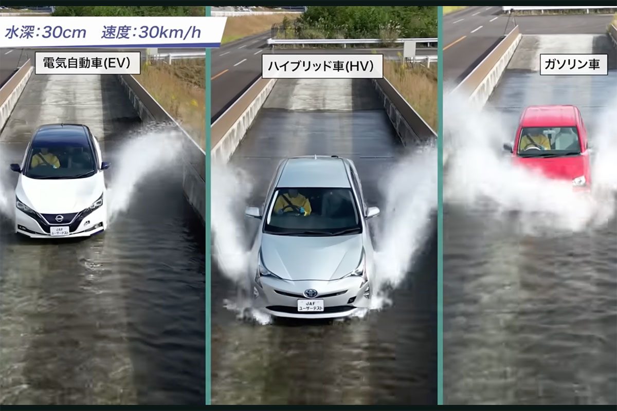 冠水時の走行実験
