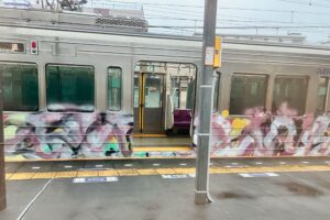 京王線の車体に大量の落書き被害、「日本はどうなるの」と悲鳴続出 京王電鉄に被害状況を聞いた