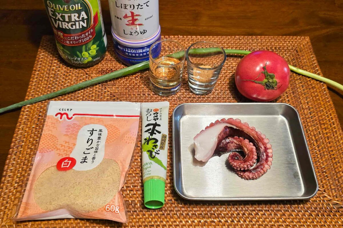 ピリうまタコトマト・材料