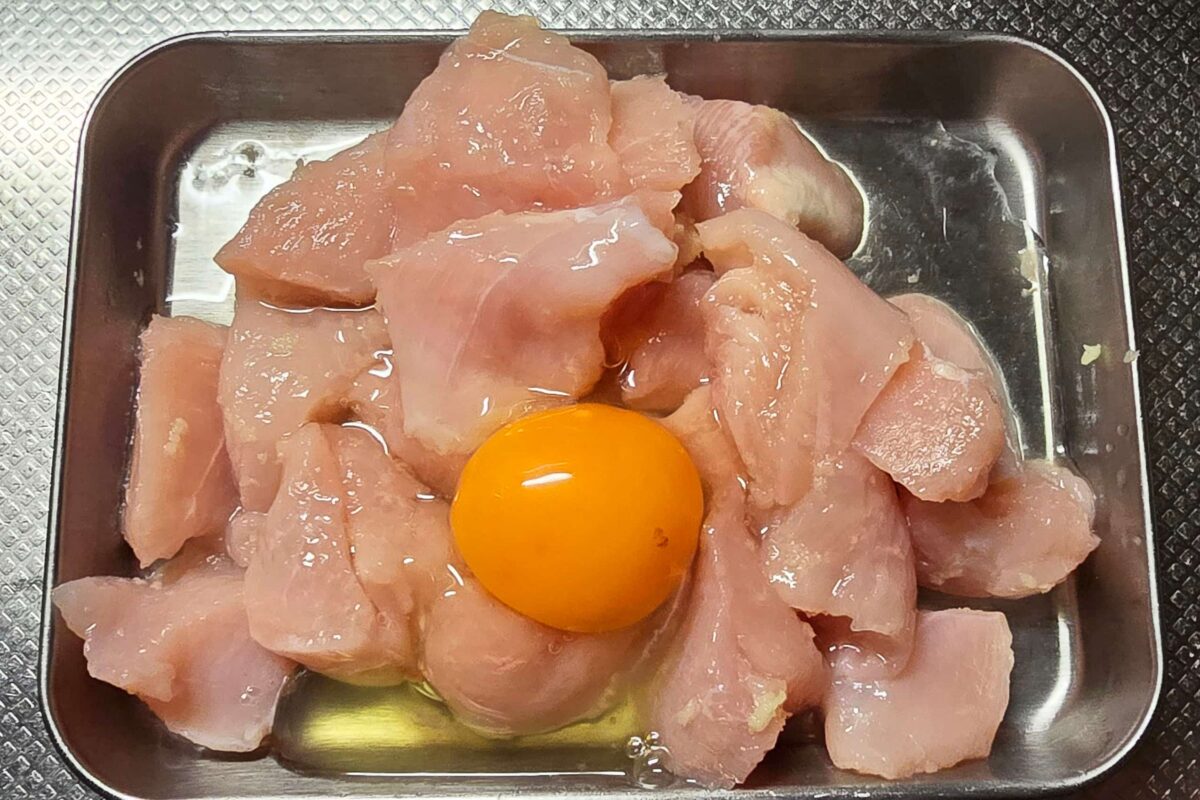 鶏むね肉の照りマヨチキン・卵